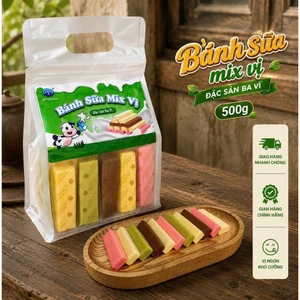 Bánh Sữa MIX 5 vị (hảo hạng sữa, dâu, phomai, socola, mattra). Đặc sản bánh sữa Ba Vì. 1kg / 500g