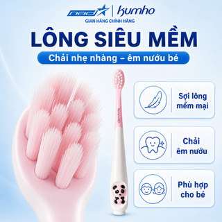 Bàn Chải Đánh Răng Cho Bé Kumho HQ3 Lông Siêu Mềm Chính Hãng Hàn Quốc Đầu Nhỏ Bảo Vệ Nướu Trẻ Em 2-12 Tuổi