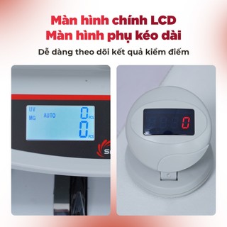 Máy đếm tiền mini thế hệ mới SILICON MC-2700 - Màn Led kéo dài - Đếm siêu nhanh chính xác