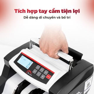 Máy đếm tiền mini thế hệ mới SILICON MC-2700 - Màn Led kéo dài - Đếm siêu nhanh chính xác