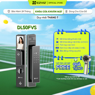 Khóa cửa thông minh nhận diện khuôn mặt EZVIZ DL50FVS - Miễn phí lắp đặt HCM & HN