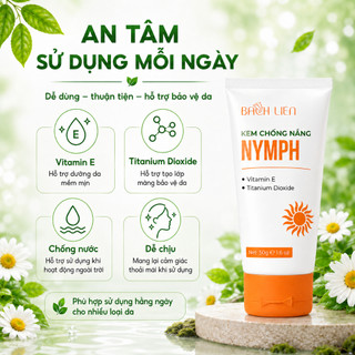 Kem Chống Nắng Bạch Liên NYMPH SPF50 50g - Chống Nắng Body, Hỗ Trợ Bảo Vệ Da