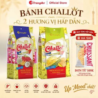 Bánh quy Pháp Challot Tràng An thơm ngon thanh mát ngọt dịu hương vị bánh tuổi thơ túi 260g