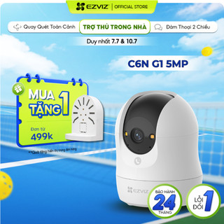 Camera WIFI EZVIZ C6N G1 5MP 3K - Góc siêu rộng, Nhận Diện Người, True, Chạm Gọi Nhanh, Đàm thoại hai chiều