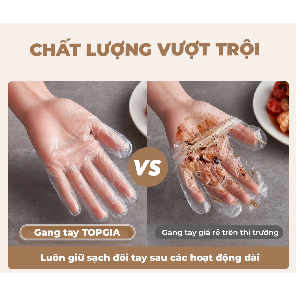 (BỊCH LỚN 300 CÁI) Găng tay đa dụng TPE TOPGIA treo tường dạng rút, tặng kèm móc treo siêu tiết kiệm kích thước phù hợp