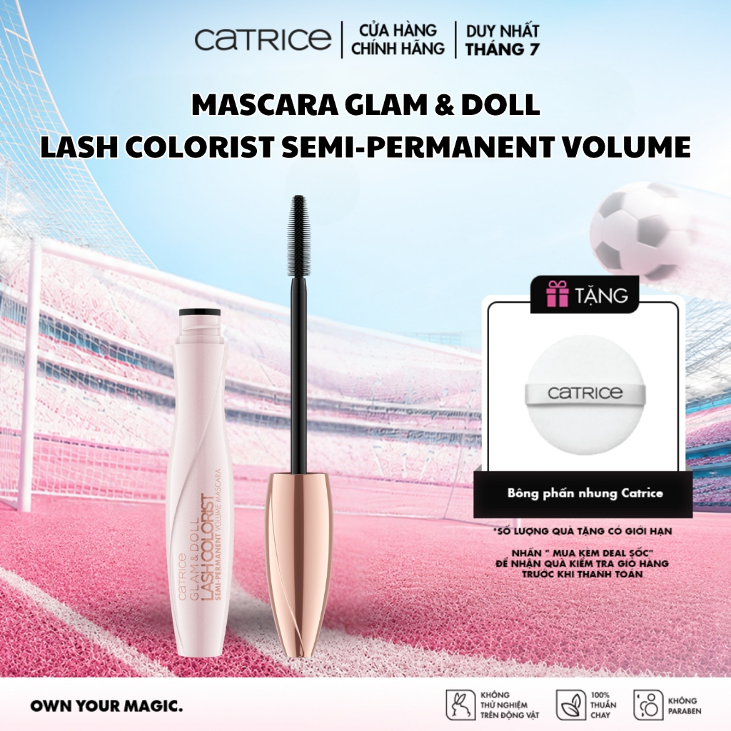 Mascara tăng độ đậm của mi Catrice Glam & Doll Lash Colorist Semi-Permanent Volume 9ml
