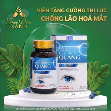 Viên Uống Bổ Mắt Phục Nhãn Quang - Giảm Mỏi Mắt, Khô Mắt, Cải Thiện Thị Lực, Chống Lão Hóa Mắt