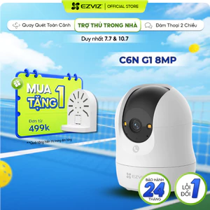 Camera EZVIZ C6N G1 8MP - Góc siêu rộng, Nhận Diện Người và Thú Cưng, True WDR Giảm Chói Sáng, Chạm Gọi Nhanh