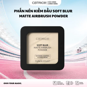 Phấn nén Catrice dạng bột mỏng nhẹ kiềm dầu Soft Blur Matte Airbrush Powder 10g