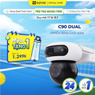 Camera WIFI EZVIZ C90 2K+ & 2K+ Ống Kính kép, Báo động bằng còi & đèn chớp, Phát hiện người và xe-Bản độc quyền của H90