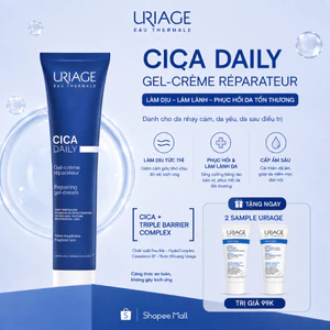 Kem dưỡng ẩm phục hồi da mặt dạng Gel URIAGE BARIÉDERM-CICA DAILY 40ml cấp ẩm làm dịu hàng ngày