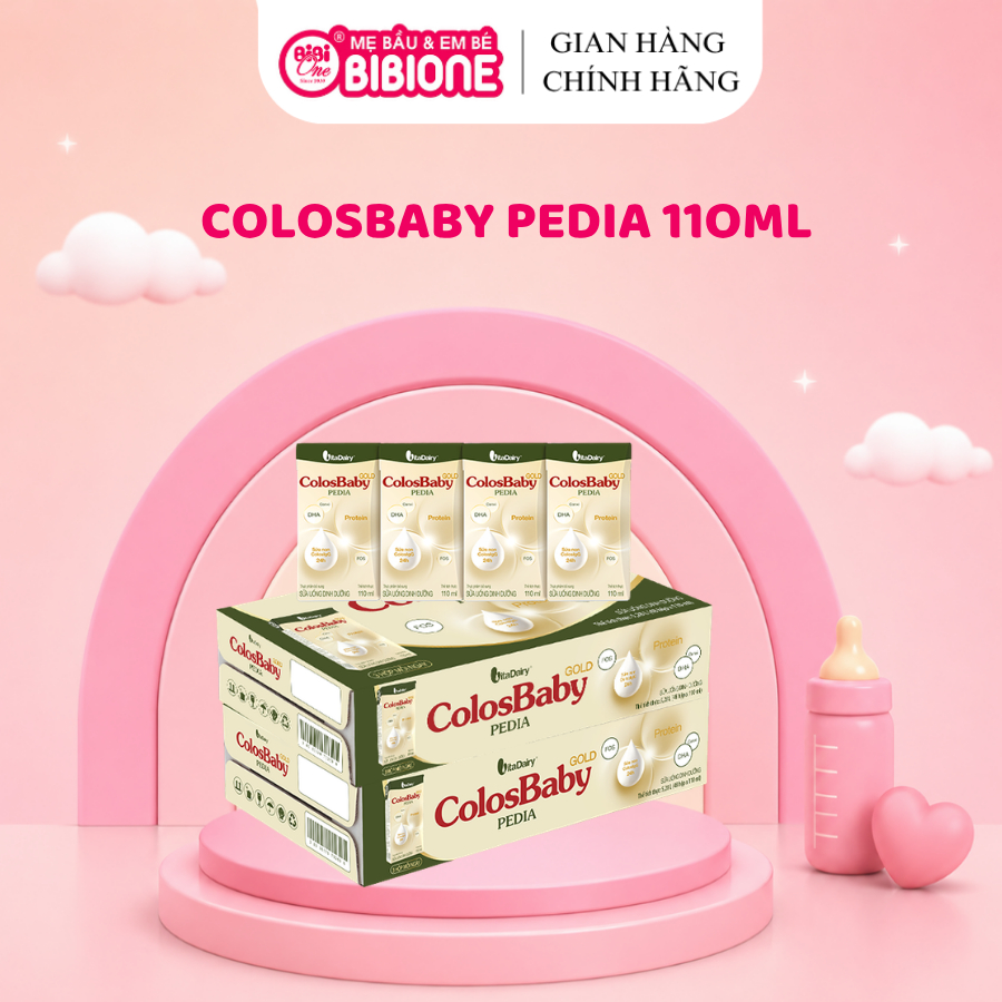 [THÙNG 24/48 HỘP] Sữa uống dinh dưỡng ColosBaby Pedia 110ml - VitaDairy