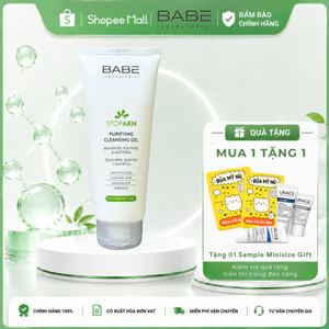 Sữa rửa mặt BABÉ da dầu mụn LABORATORIOS BABE STOP AKN PURIFYING CLEANSING 200ml