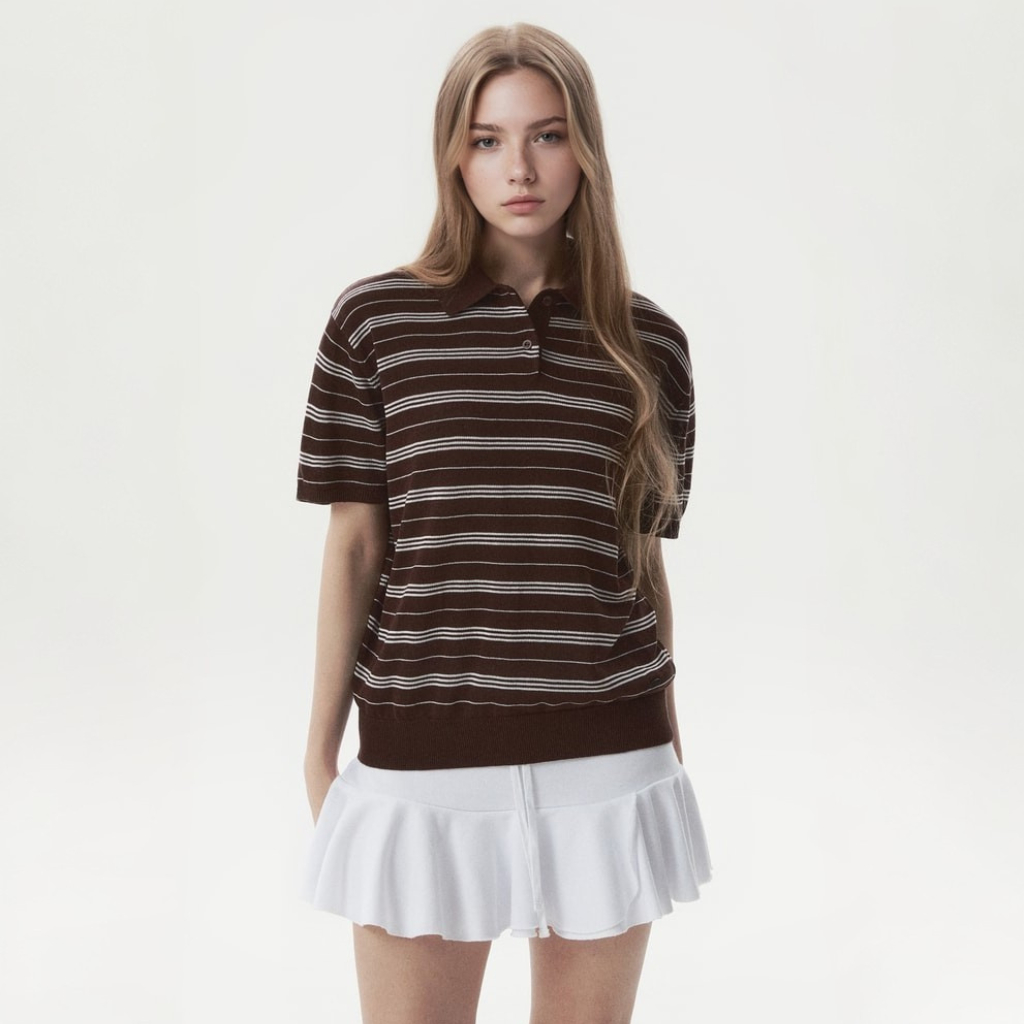 Áo Polo Mùa Hè WHO.A.U Multi Collar Short Sleeve Sweater_WHKAG2522F