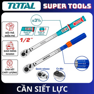Cần siết lực TOTAL WADFOW 1/2", 1/4”, 3/8” WWQ1D12, WWQ1D14, WWQ1D38, THPTW1425N8, THPTW3860N6, THPTW1220N6 DN2