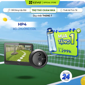 Bộ chuông cửa EZVIZ HP4 2MP không dây, Xem trực tiếp và Gọi video hai chiều, Màn hình màu 4.3 Inch