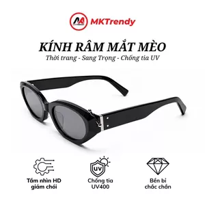 Kính râm mắt mèo chống tia UV thiết kế đính đá sang trọng thời trang nam nữ T2