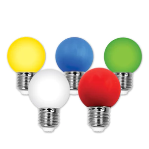 Đèn LED tròn Trang Trí Sân Vườn E27 1.5W - Bộ 5 Màu, Sáng Từ Chip LED, Siêu Bền