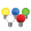 Đèn LED tròn Trang Trí Sân Vườn E27 1.5W - Bộ 5 Màu, Sáng Từ Chip LED, Siêu Bền