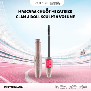 Mascara chuốt mi Catrice Glam & Doll Sculpt & Volume Mascara 010 Black làm dày và cong mi 9,5ml