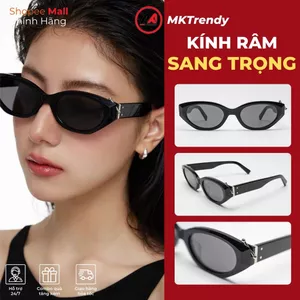 Kính râm mắt mèo thiết kế đính đá sang trọng MKTRENDY kính mát thời trang nam nữ phong cách T2
