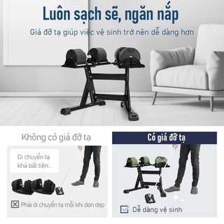 Lysin Giá đỡ tạ đa năng, tập gym tại nhà, Phù hợp nhiều loại tạ tay, Tải trọng Max 120kg,Vững chắc