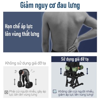Lysin Giá đỡ tạ đa năng, tập gym tại nhà, Phù hợp nhiều loại tạ tay, Tải trọng Max 120kg,Vững chắc