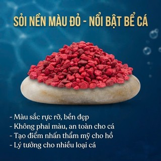 Sỏi Đỏ Ruby Soil Lót Nền Cho Bể Cá Lóc, Cá Cảnh