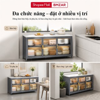 TỦ BẾP Thép Carbon Cao Cấp BÀN LÀM VIỆC BẾP Chất Lượng Bền Bỉ Kệ Tủ Bếp Đa Năng