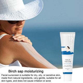 Kem Chống Nắng Cây Bạch Dương Round Lab SPF50+ 50ml/Không Gây Bí Da/Dưỡng Ẩm
