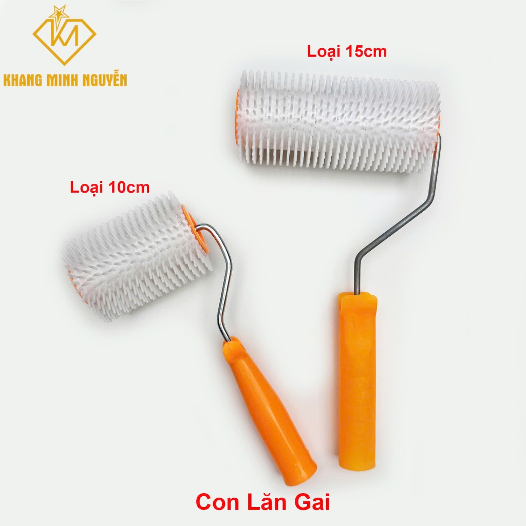 Con lăn gai 10cm-15cm khử bọt khí cho sàn Epoxy