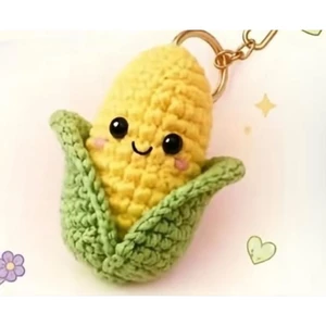 Móc Khoá Bắp Ngô Xinh Xắn , Móc Khoá Len Handmade