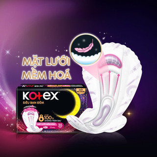 Combo 16 Gói BVS Kotex Siêu Ban Đêm Mặt Lưới 35CM (8+1) miếng