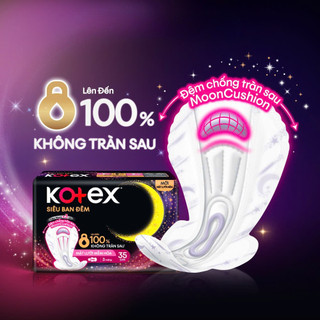 Combo 16 Gói BVS Kotex Siêu Ban Đêm Mặt Lưới 35CM (8+1) miếng