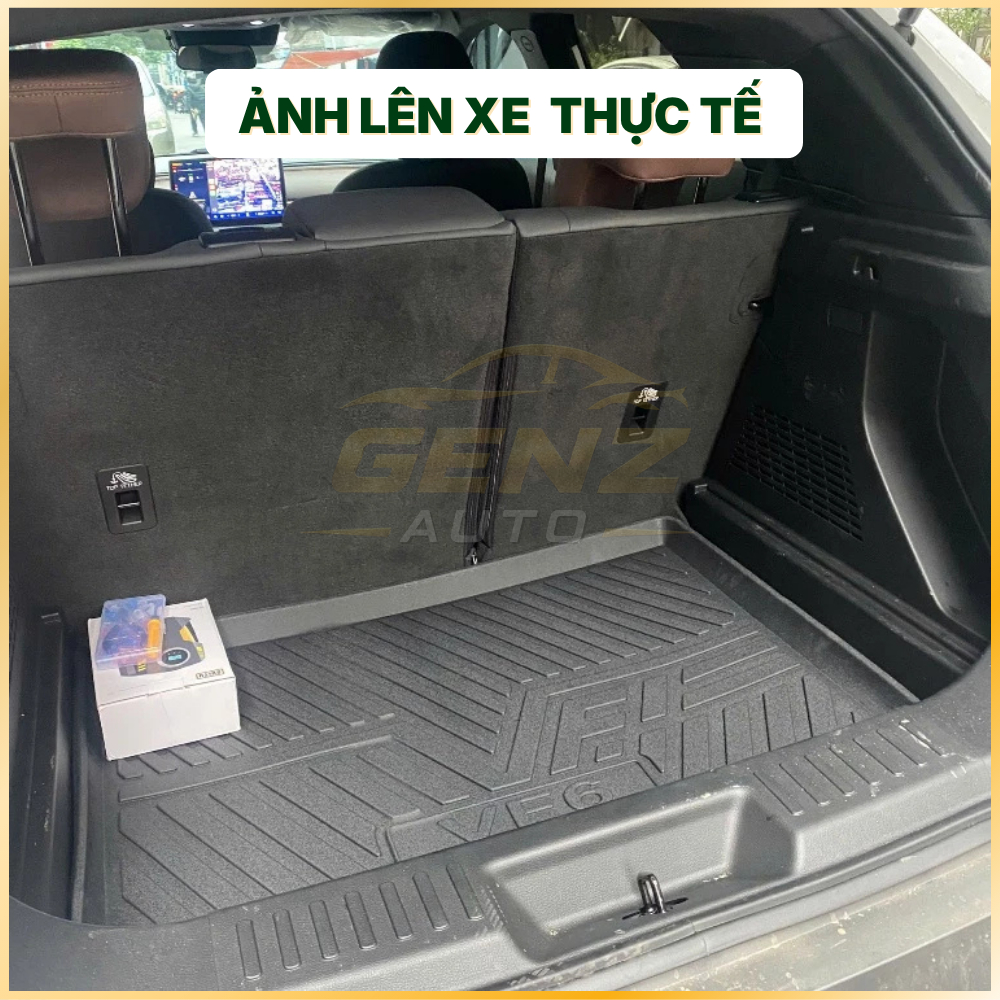 Lót cốp VF6 - VINFAST VF6- Nhựa dẻo TPO Không mùi, Chuẩn khít form xe, Chống thấm nước, dễ vệ sinh
