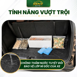 Lót cốp Kia Seltos 2020 - Nay, Carnival 2022 - Nay - Nhựa dẻo TPO Không mùi, Chuẩn khít form xe, Chống thấm nước