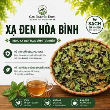 Xạ đen Hòa Bình hỗ trợ thanh lọc cơ thể, bổ gan, tốt cho tim, hàng sấy loại 1 - Thảo dược Cao Nguyên