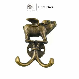 Móc treo đồ kim loại gắn tường, gắn gỗ Oabu phong cách cổ điển vintage 22a 75mm