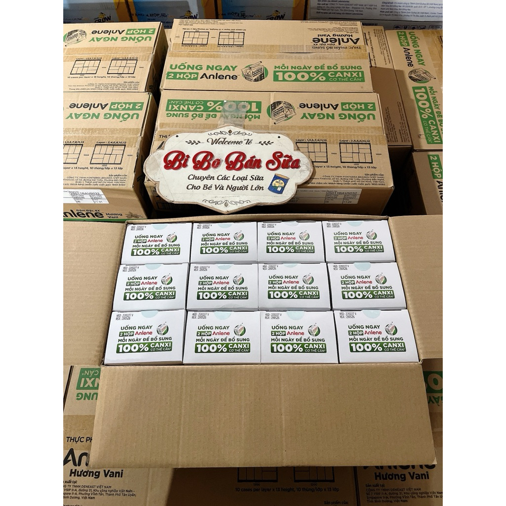 Thùng 48 Hộp Sữa Nước Anlene 4X Đậm Đặc Ít Béo - 110ml [Hương Vani]