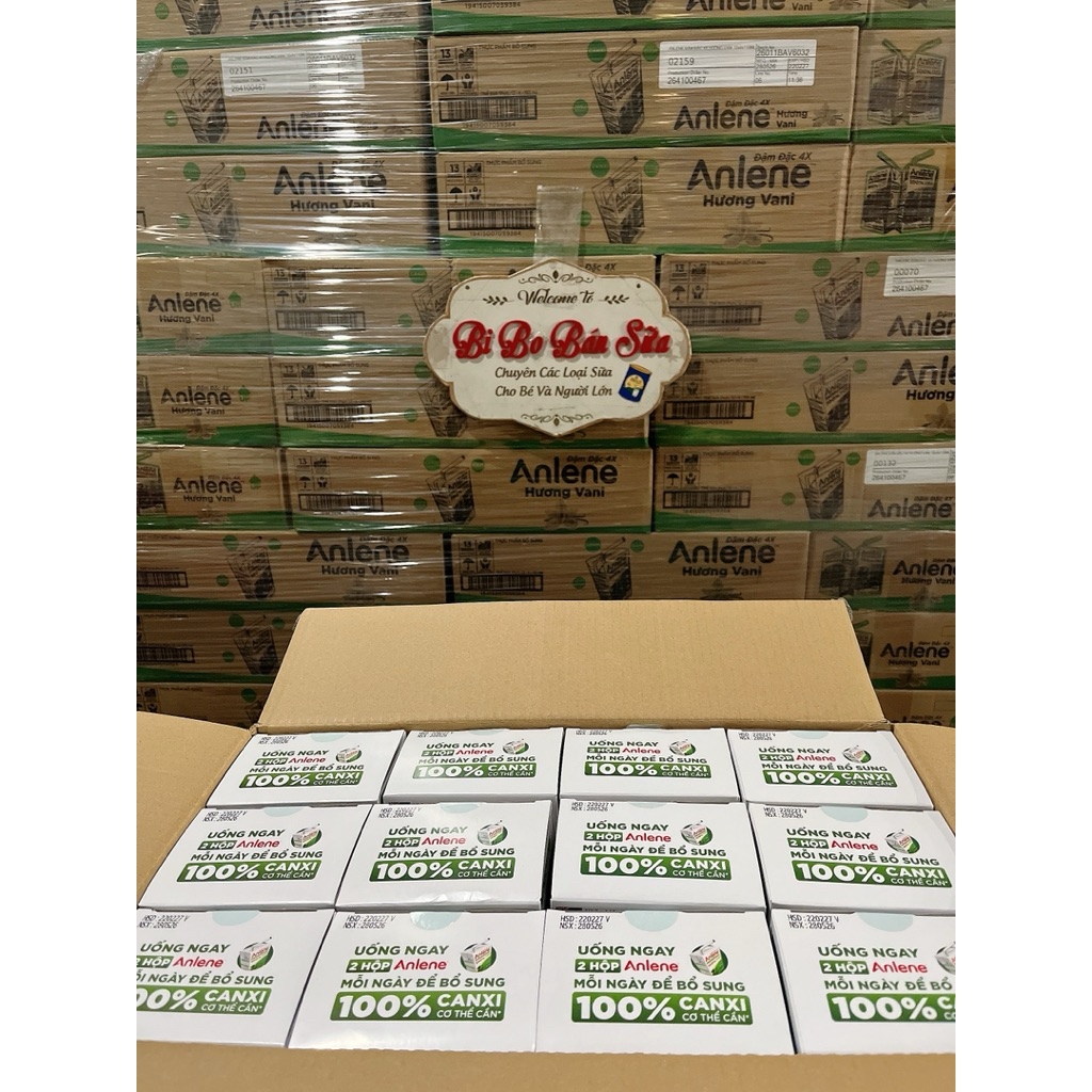 Thùng 48 Hộp Sữa Nước Anlene 4X Đậm Đặc Ít Béo - 110ml [Hương Vani]
