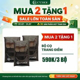 Set 7 cọ trang điểm cá nhân C'Choi kèm túi đựng