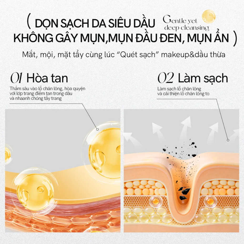 MLEN DIARY Sáp Tẩy Trang Clear Makeup Cream Tẩy Trang Cho Da Nhạy Cảm Chiết Xuất Thực 100g
