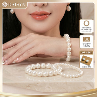 [NgocDaisy] N63 bộ 3 Vòng tay hạt Ngọc nhân tạo đá handmade
