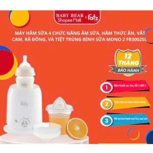 Máy hâm sữa 4 chức năng Fatz Baby Mono 2 FB3002SL - hâm sữa, hâm thức ăn, vắt cam, rã đông, và tiệt trùng