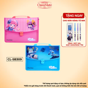 Cặp Học Thêm 2 Ngăn Cho Bé Đựng Vừa Bảng A4 In Hình Maxtini, Chất Liệu Nhựa Nguyên Sinh An Toàn CL-SB309