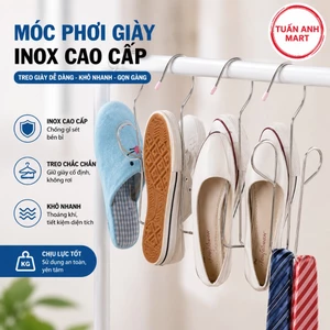 Combo 2 cái Móc phơi giày, móc treo giày inox cao cấp cứng cáp