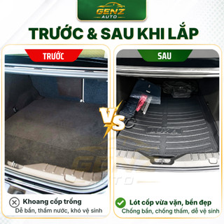 Lót cốp VINFAST LUX A - Nhựa dẻo TPO Không mùi, Chuẩn khít form xe, Chống thấm nước, dễ vệ sinh