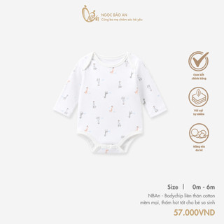 Honey (0-3M) Bộ Bodysuit cộc tay, dài tay chất liệu cotton mềm mại, thoáng mát, thấm hút tốt dành cho bé trai, bé gái