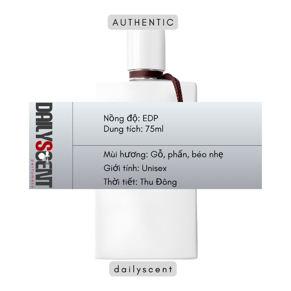 Nước hoa Santal Blanc 75ml EDP VC | Nước hoa nam| Nước hoa mùi gỗ| Dailyscent| Nước hoa niche