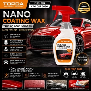 Chai Xịt Tăng Độ Bóng Sơn Ô Tô TOPDA Nano Coating Wax 500ml – Phiên Bản Cao Cấp 2026